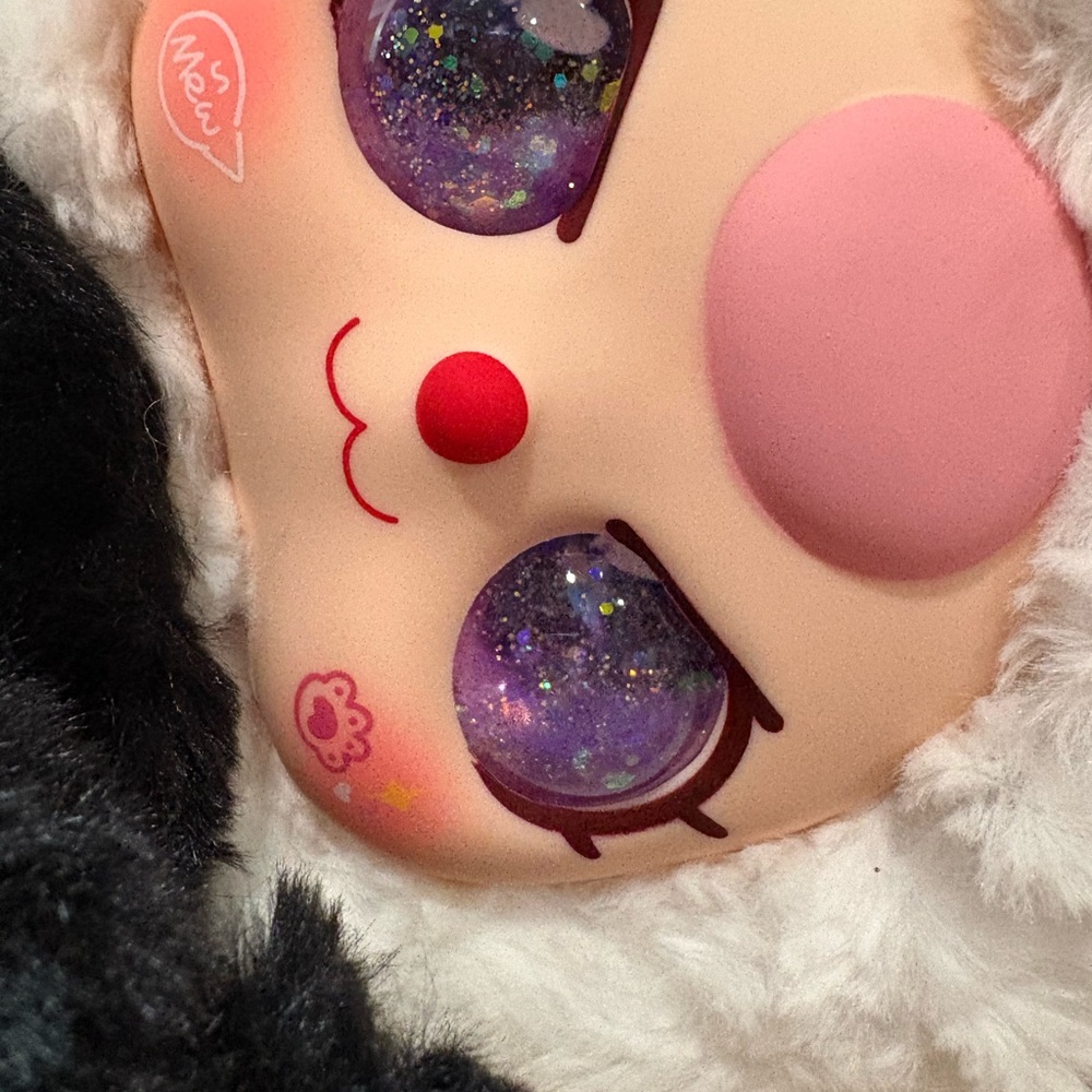 🐼 Baby Three – 400% Plush Backpack: Panda with RARE glitter special eyes 👀
